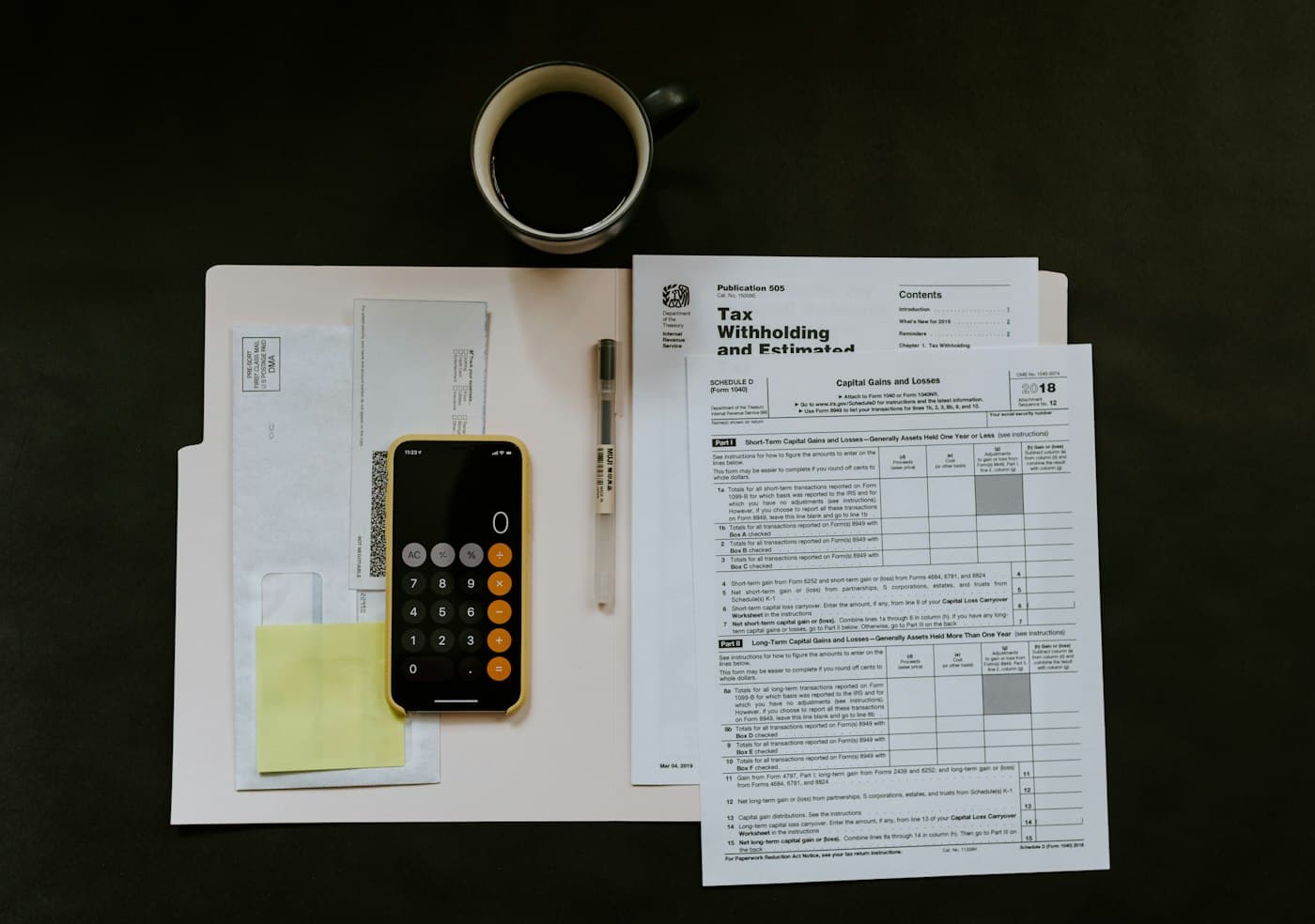 An accountant reconciling payments